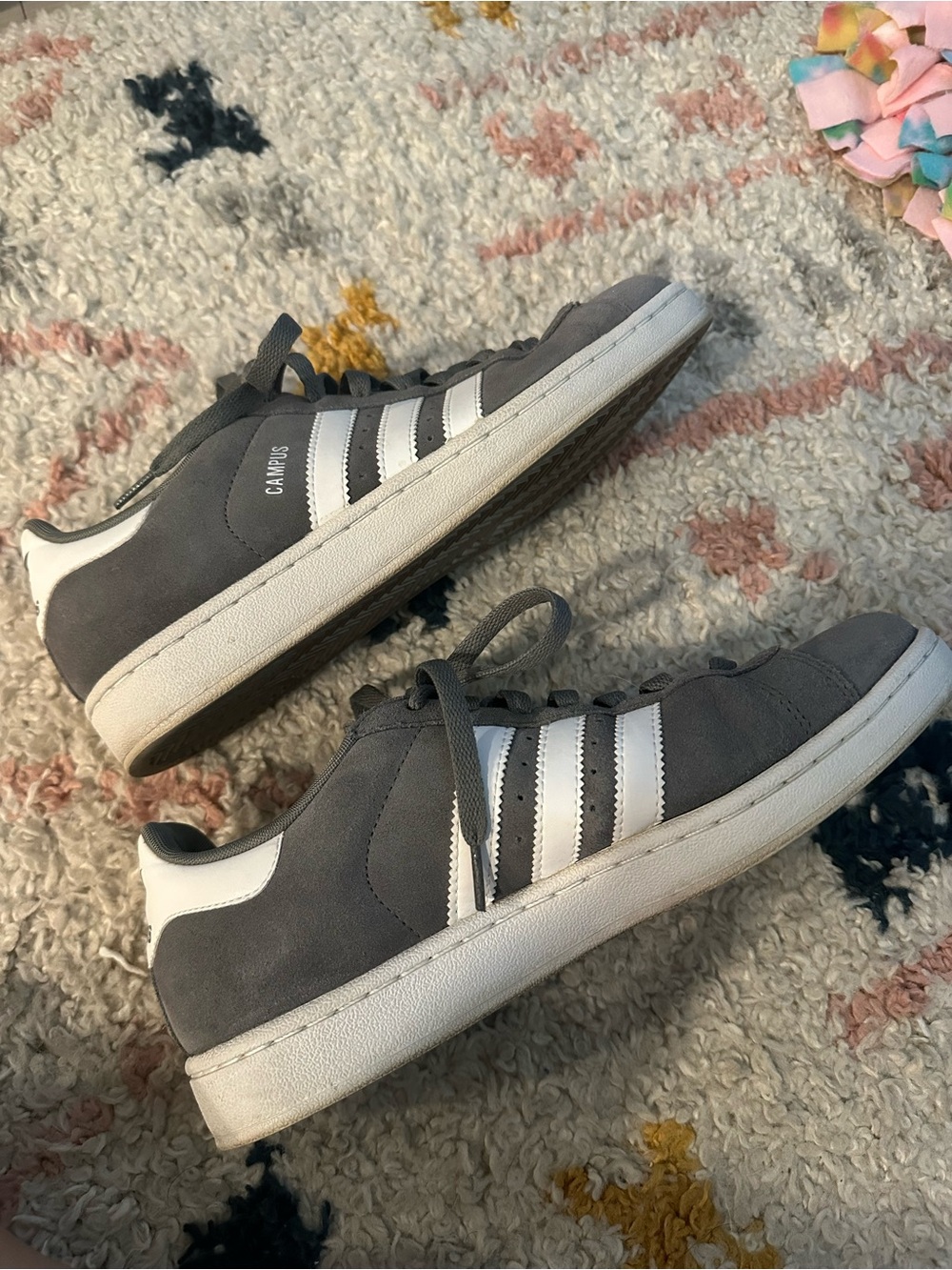 Adidas Gray Suede Original Campus 00s Sneakers Men’s Size 9 - Picture 4 of 7